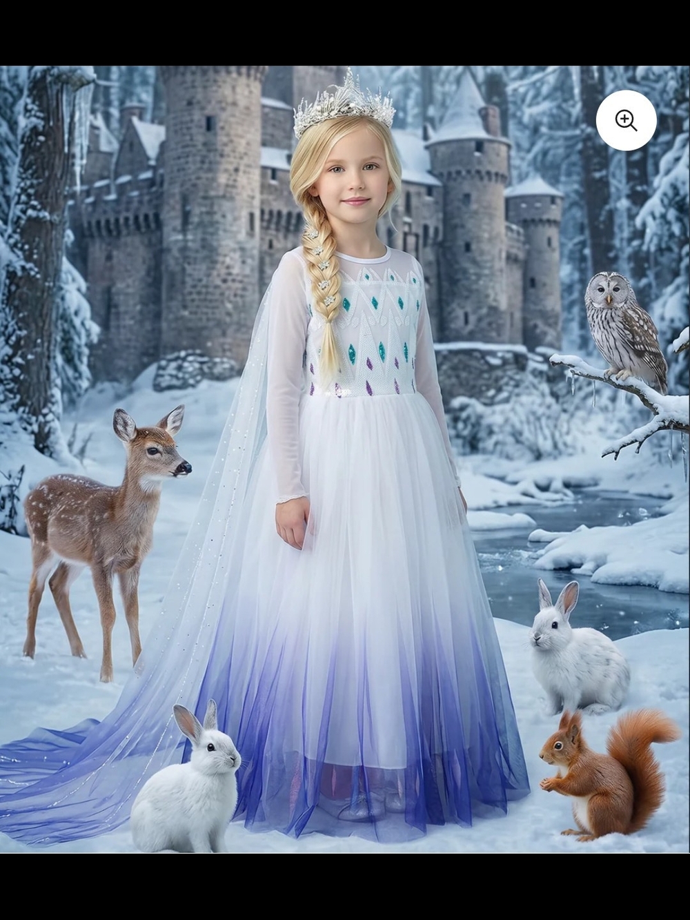 Trish Scully Princess Sigrid Gown (Elsa) Size 3t.
